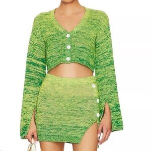 Lovers + Friends Green Cardigan